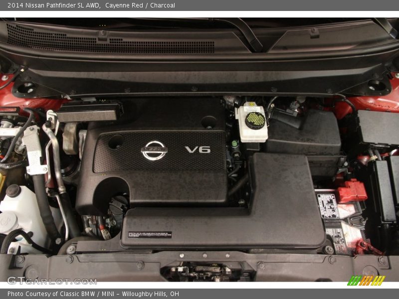 Cayenne Red / Charcoal 2014 Nissan Pathfinder SL AWD