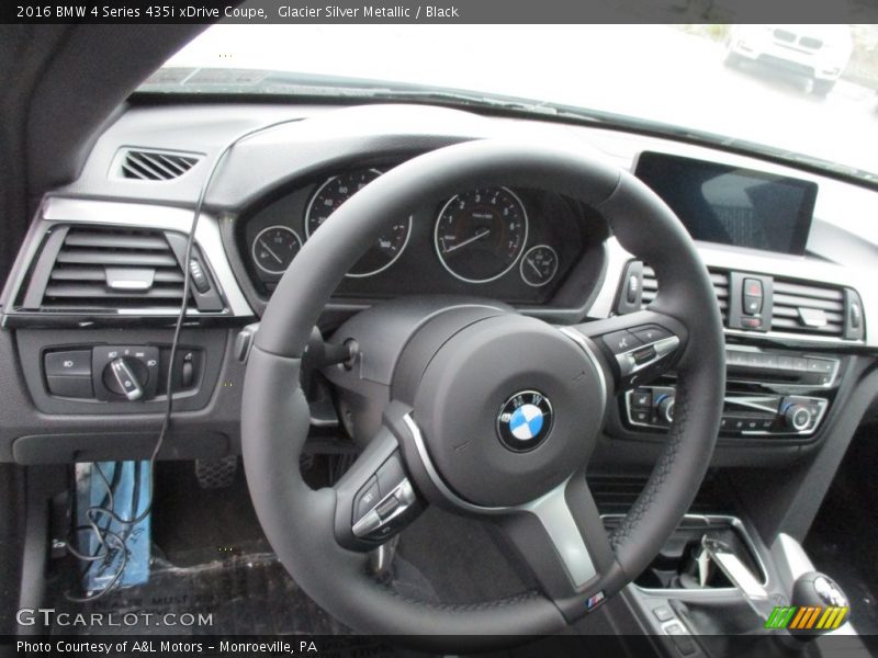 Glacier Silver Metallic / Black 2016 BMW 4 Series 435i xDrive Coupe