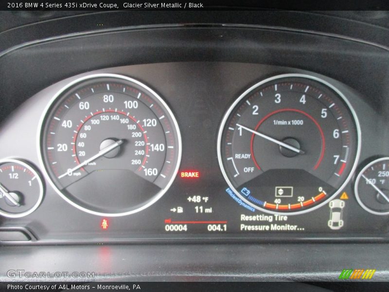 Glacier Silver Metallic / Black 2016 BMW 4 Series 435i xDrive Coupe
