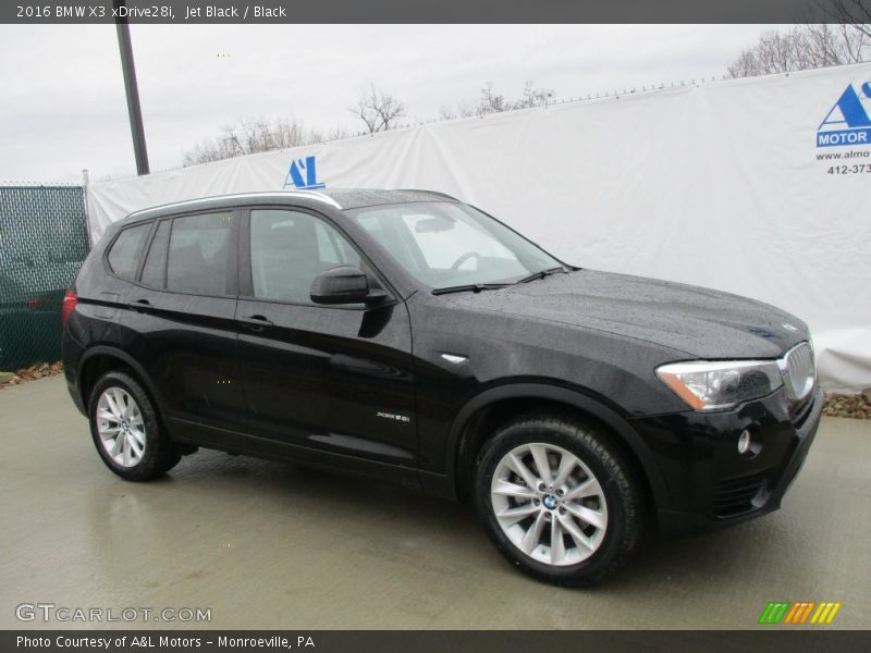 Jet Black / Black 2016 BMW X3 xDrive28i