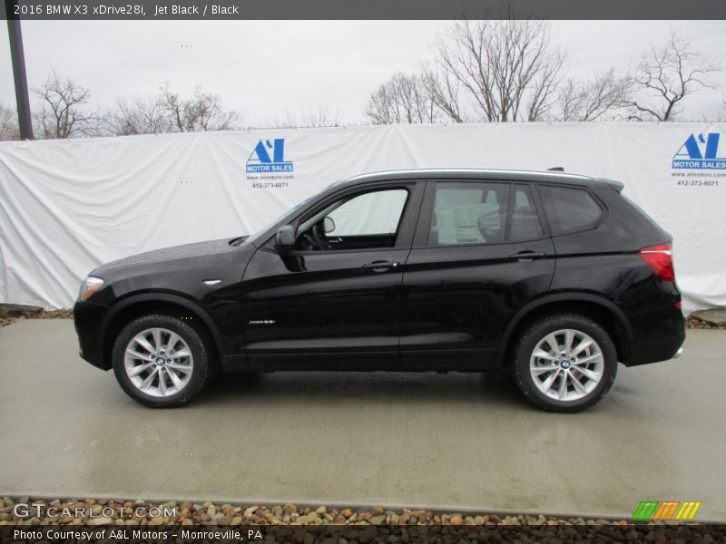 Jet Black / Black 2016 BMW X3 xDrive28i