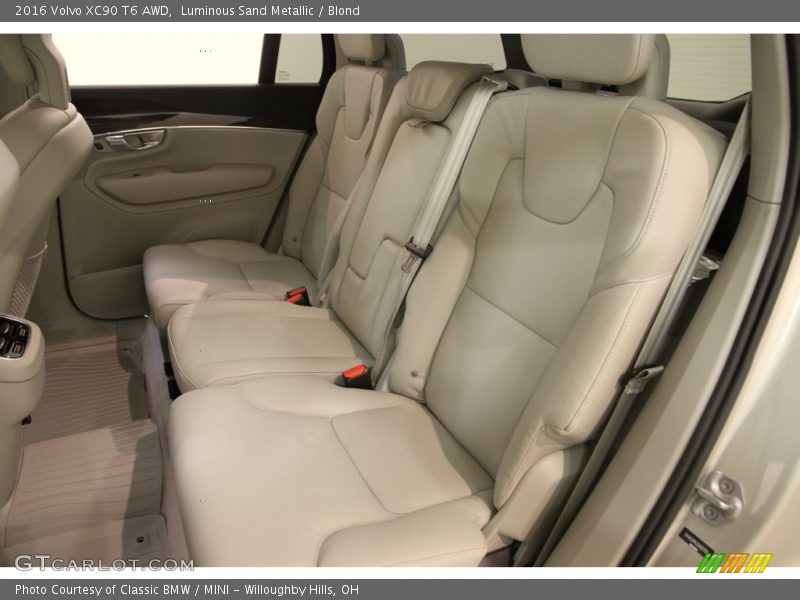 Rear Seat of 2016 XC90 T6 AWD