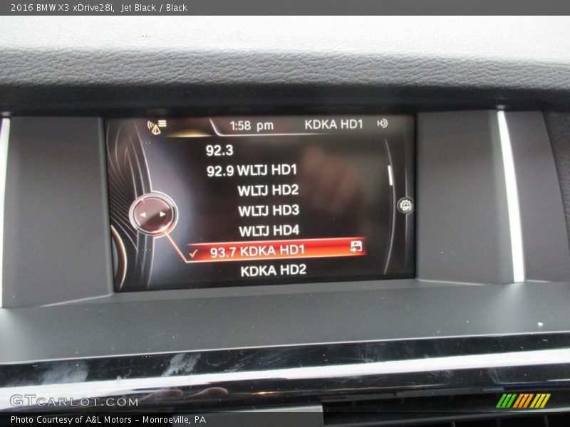 Jet Black / Black 2016 BMW X3 xDrive28i