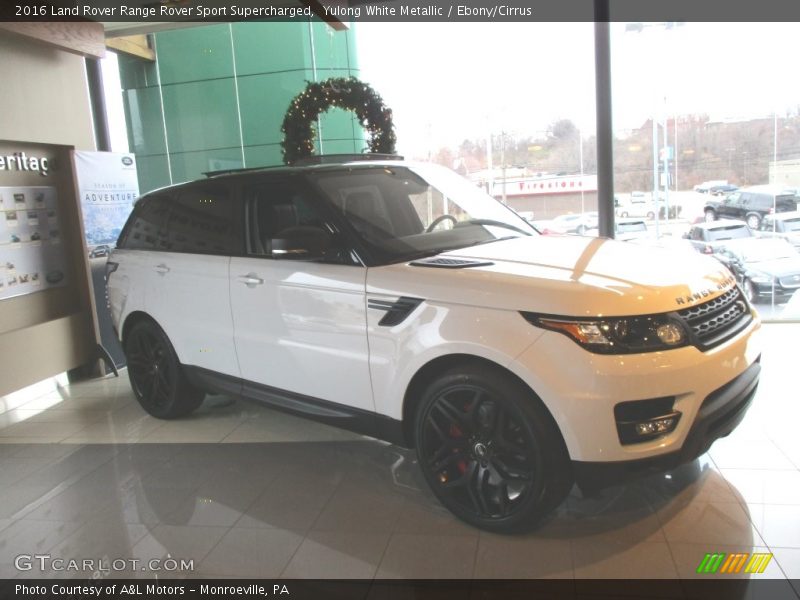 Yulong White Metallic / Ebony/Cirrus 2016 Land Rover Range Rover Sport Supercharged