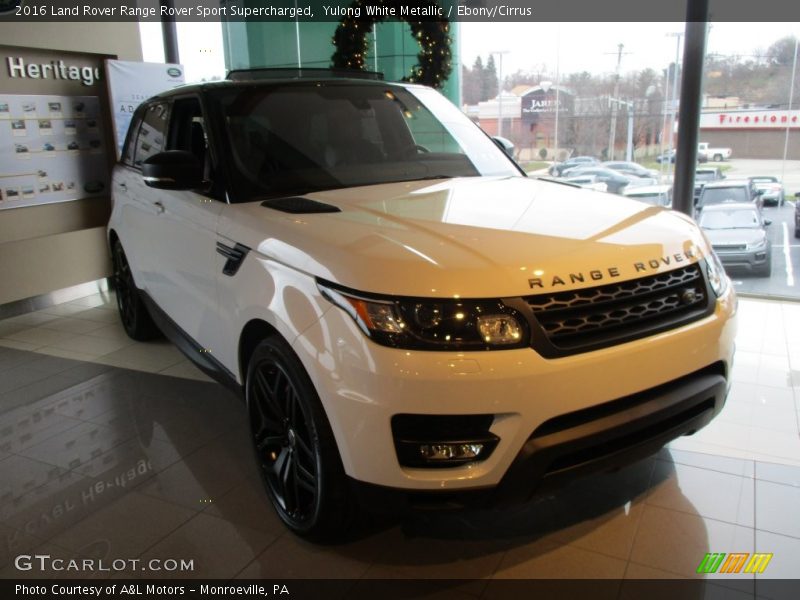 Yulong White Metallic / Ebony/Cirrus 2016 Land Rover Range Rover Sport Supercharged