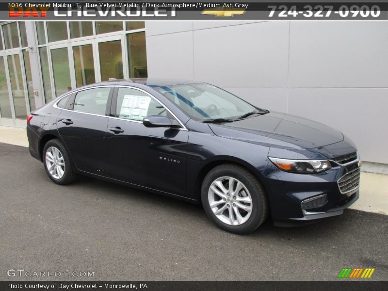 Blue Velvet Metallic / Dark Atmosphere/Medium Ash Gray 2016 Chevrolet Malibu LT