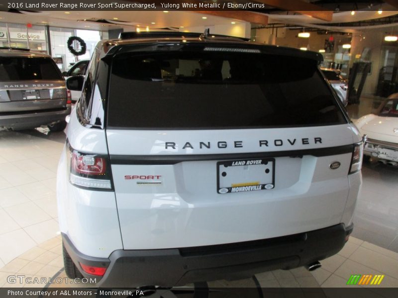 Yulong White Metallic / Ebony/Cirrus 2016 Land Rover Range Rover Sport Supercharged
