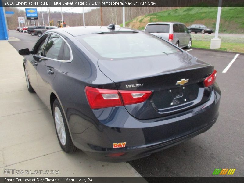 Blue Velvet Metallic / Dark Atmosphere/Medium Ash Gray 2016 Chevrolet Malibu LT