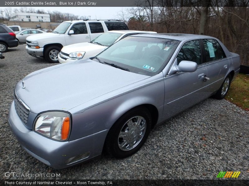 Blue Ice / Dark Gray 2005 Cadillac DeVille Sedan