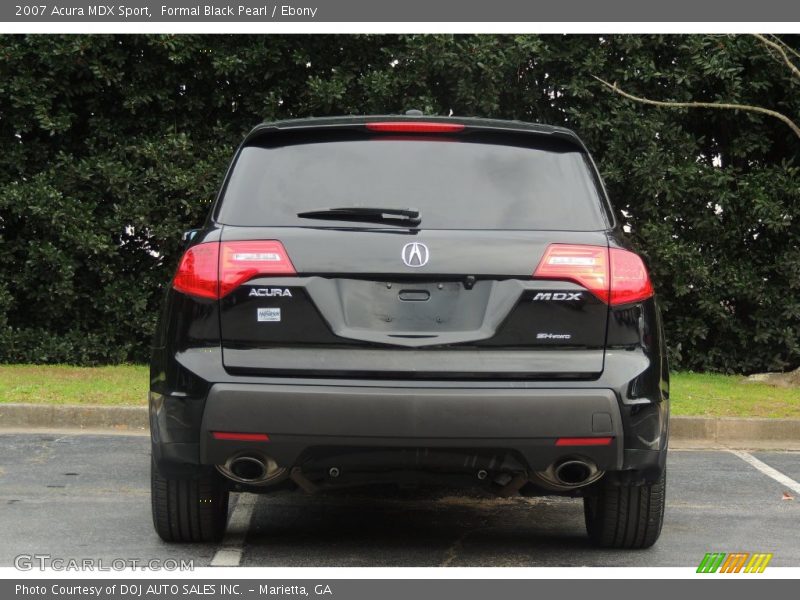 Formal Black Pearl / Ebony 2007 Acura MDX Sport
