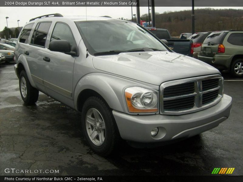 Brilliant Silver Metallic / Medium Slate Gray 2004 Dodge Durango SLT 4x4