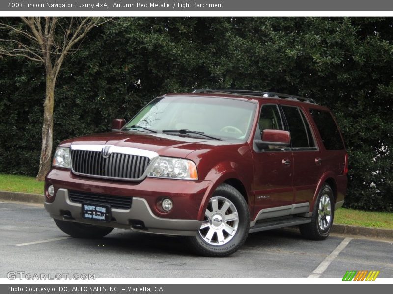 Autumn Red Metallic / Light Parchment 2003 Lincoln Navigator Luxury 4x4