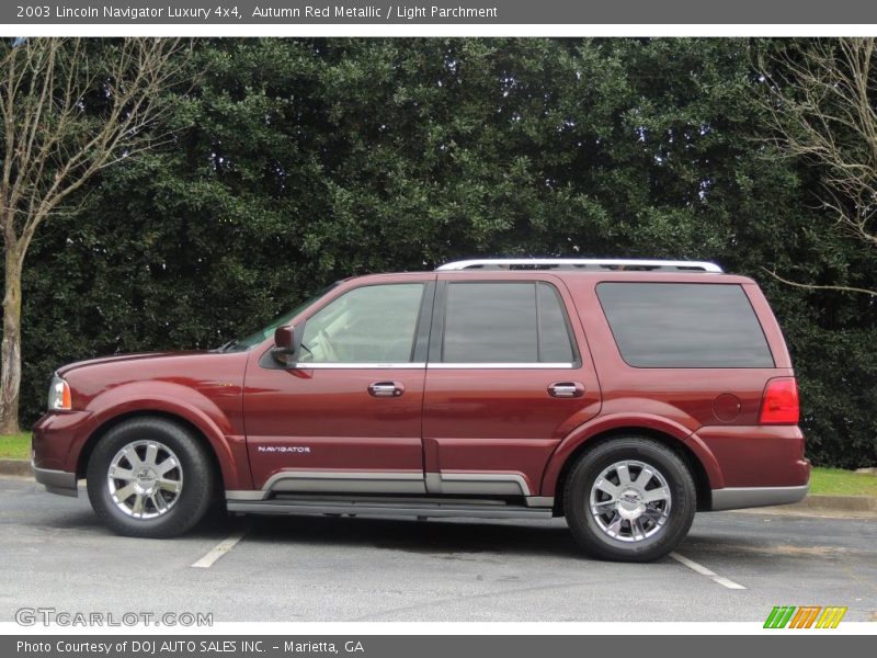 Autumn Red Metallic / Light Parchment 2003 Lincoln Navigator Luxury 4x4