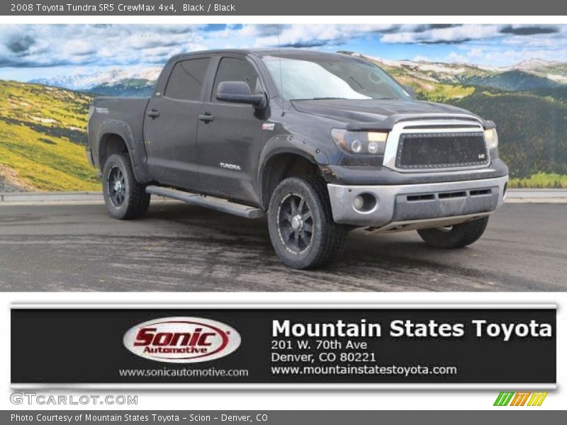 Black / Black 2008 Toyota Tundra SR5 CrewMax 4x4
