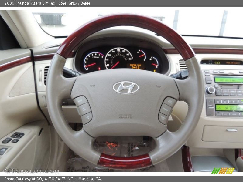 Steel Gray / Beige 2006 Hyundai Azera Limited
