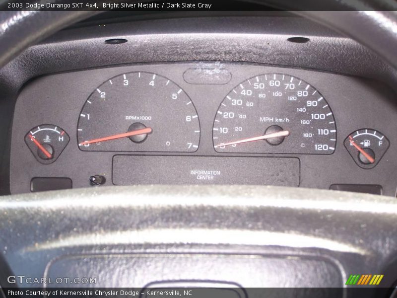 Bright Silver Metallic / Dark Slate Gray 2003 Dodge Durango SXT 4x4