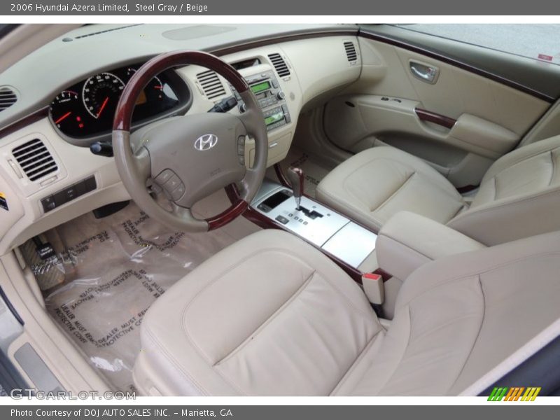 Steel Gray / Beige 2006 Hyundai Azera Limited