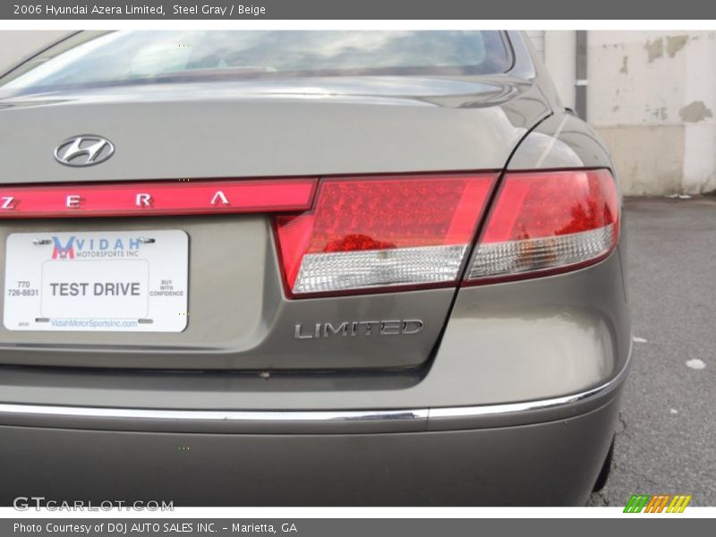 Steel Gray / Beige 2006 Hyundai Azera Limited