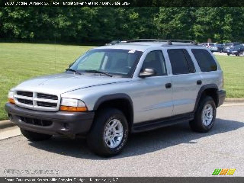 Bright Silver Metallic / Dark Slate Gray 2003 Dodge Durango SXT 4x4
