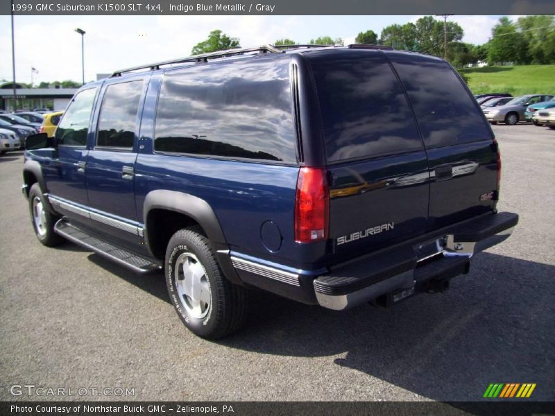 Indigo Blue Metallic / Gray 1999 GMC Suburban K1500 SLT 4x4