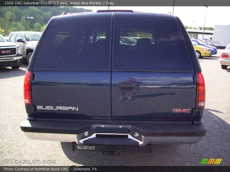 Indigo Blue Metallic / Gray 1999 GMC Suburban K1500 SLT 4x4