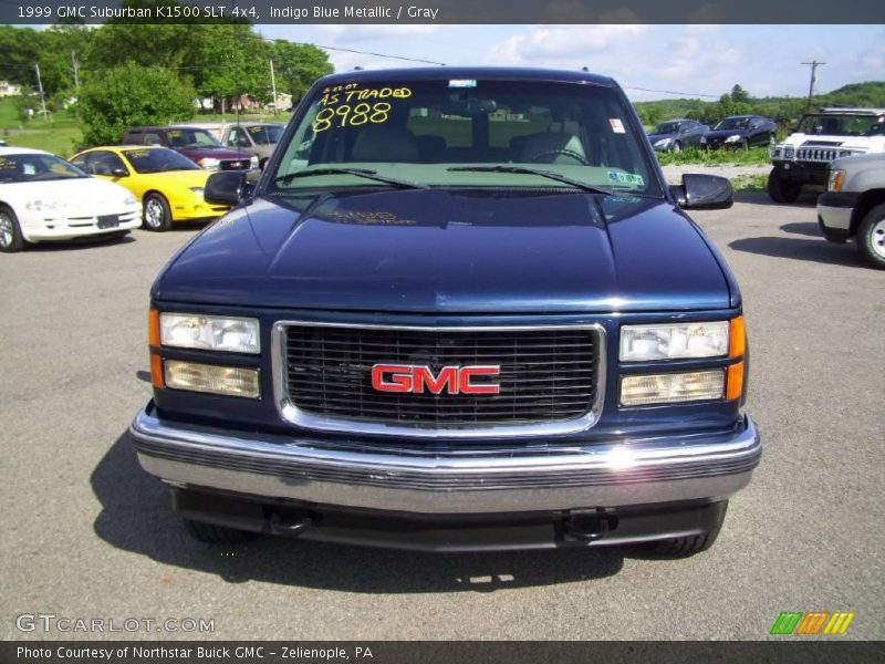 Indigo Blue Metallic / Gray 1999 GMC Suburban K1500 SLT 4x4