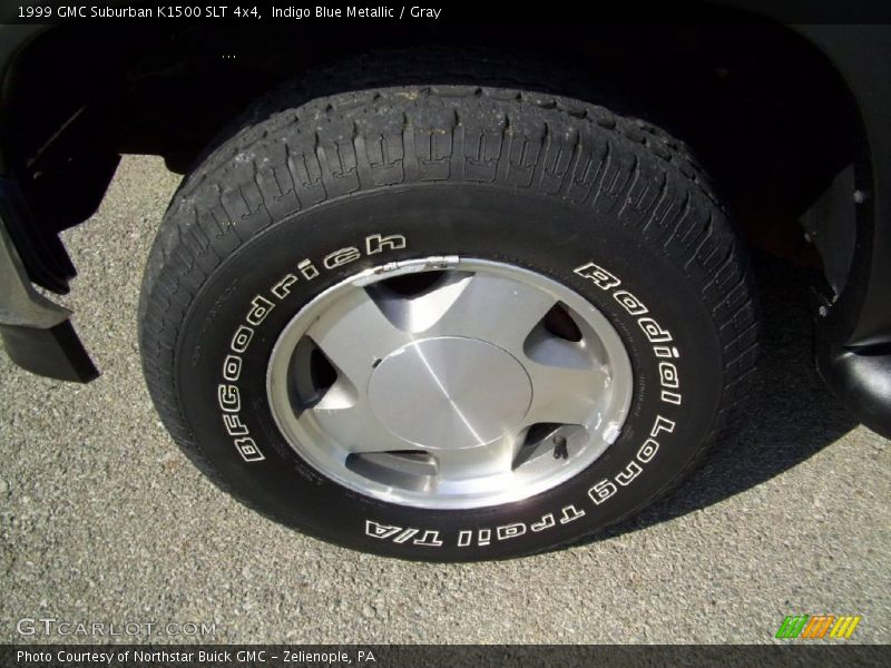 Indigo Blue Metallic / Gray 1999 GMC Suburban K1500 SLT 4x4