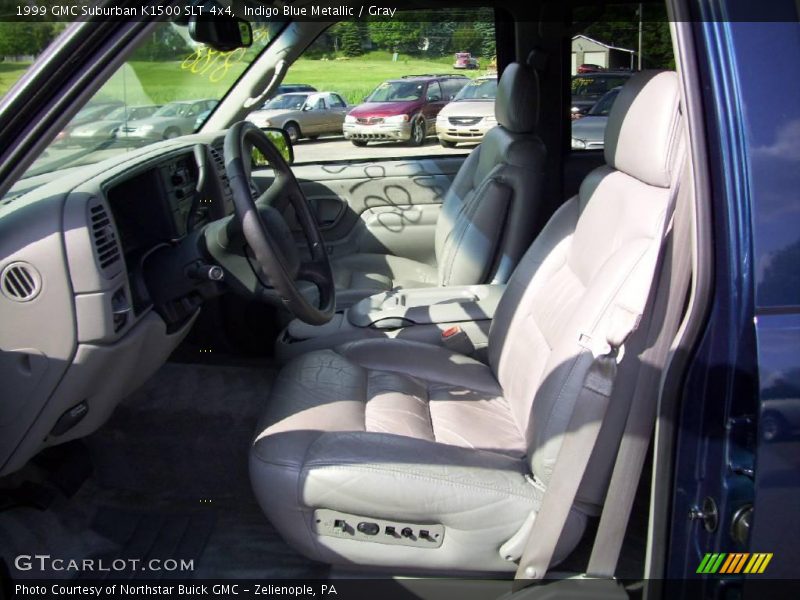 Indigo Blue Metallic / Gray 1999 GMC Suburban K1500 SLT 4x4