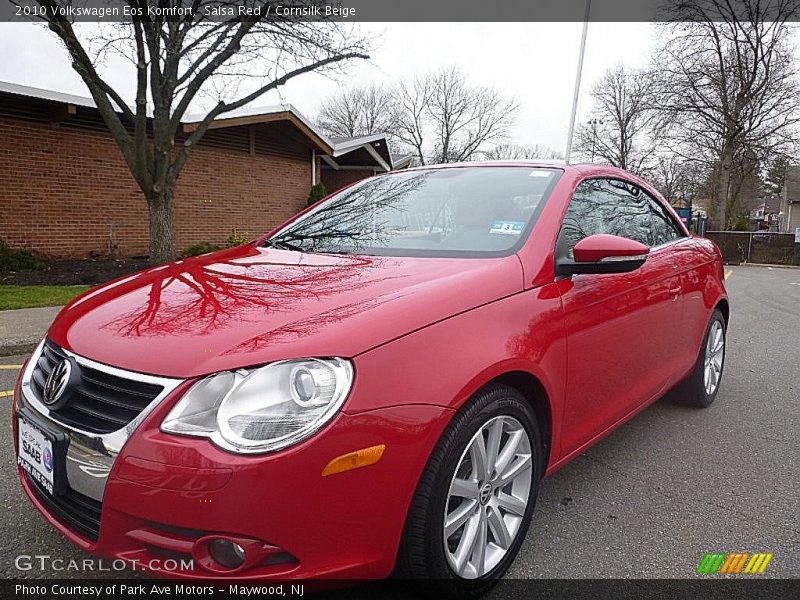 Salsa Red / Cornsilk Beige 2010 Volkswagen Eos Komfort