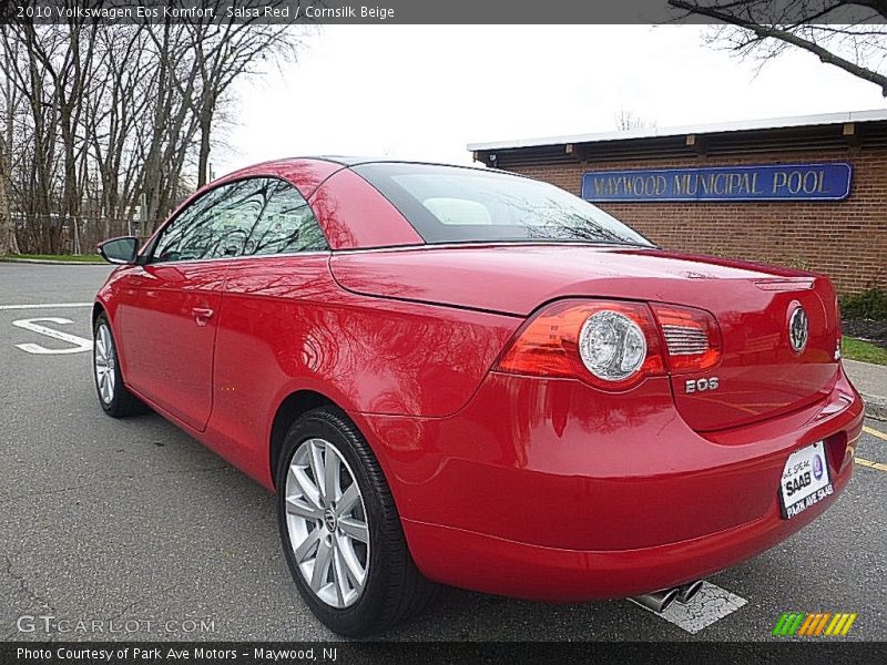 Salsa Red / Cornsilk Beige 2010 Volkswagen Eos Komfort