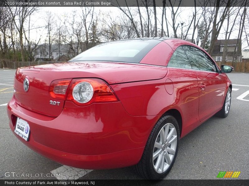 Salsa Red / Cornsilk Beige 2010 Volkswagen Eos Komfort