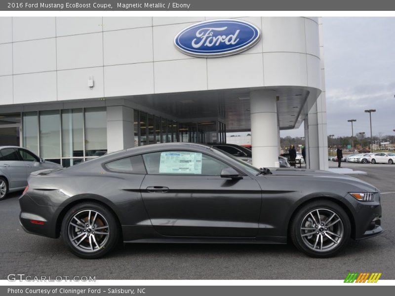 Magnetic Metallic / Ebony 2016 Ford Mustang EcoBoost Coupe