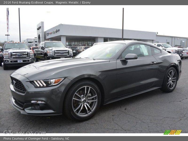 Magnetic Metallic / Ebony 2016 Ford Mustang EcoBoost Coupe