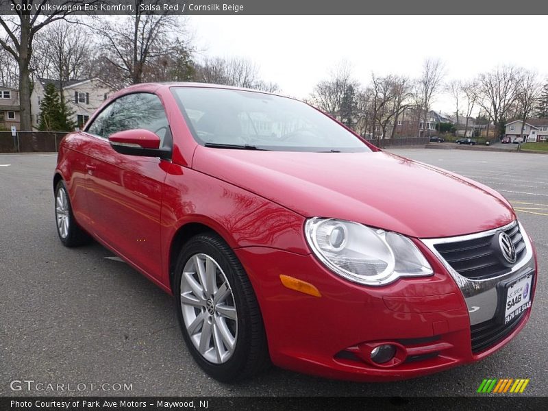 Salsa Red / Cornsilk Beige 2010 Volkswagen Eos Komfort