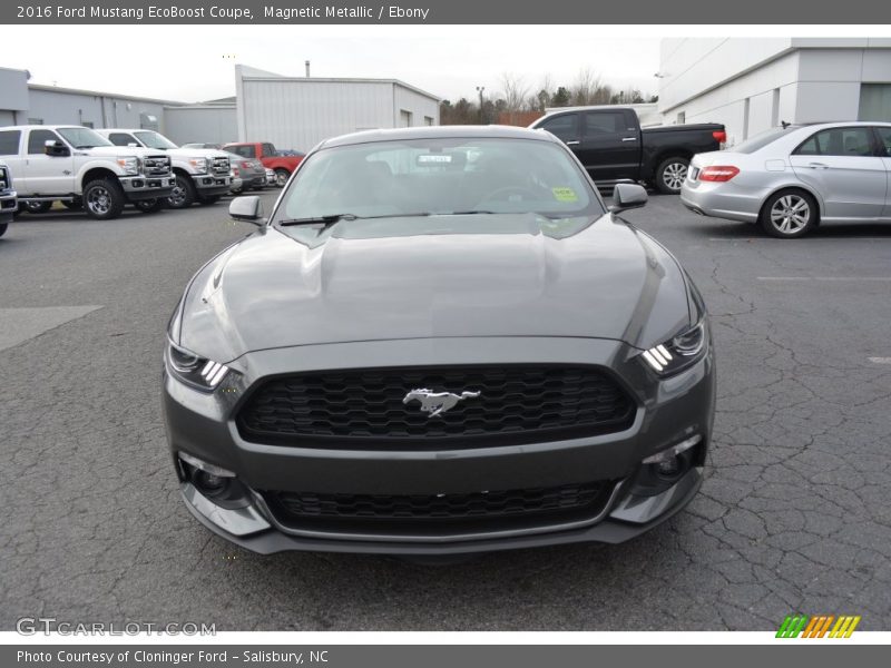 Magnetic Metallic / Ebony 2016 Ford Mustang EcoBoost Coupe