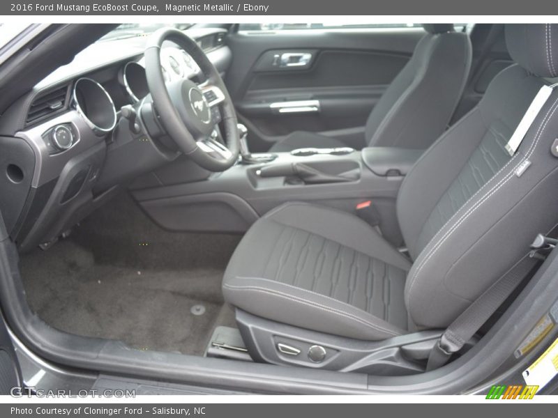 Magnetic Metallic / Ebony 2016 Ford Mustang EcoBoost Coupe