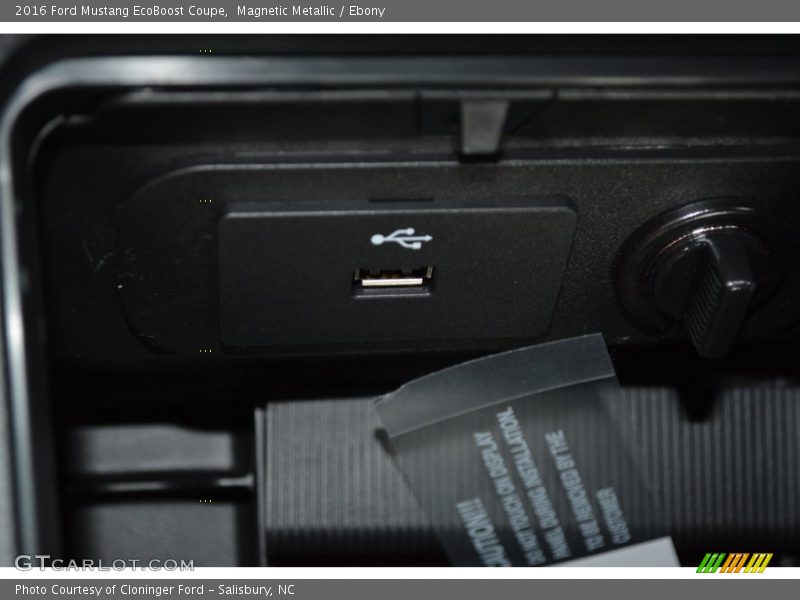 Magnetic Metallic / Ebony 2016 Ford Mustang EcoBoost Coupe