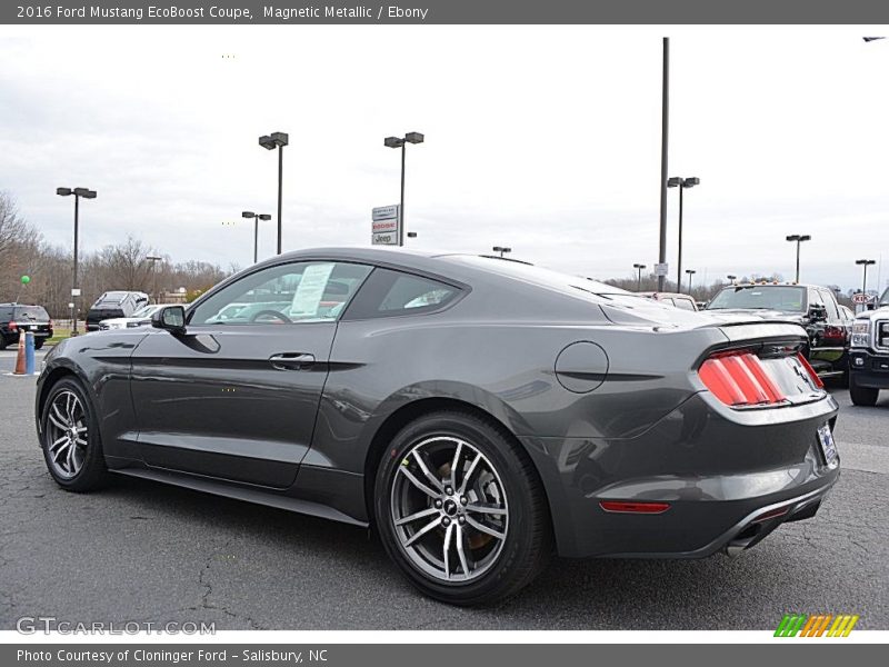 Magnetic Metallic / Ebony 2016 Ford Mustang EcoBoost Coupe