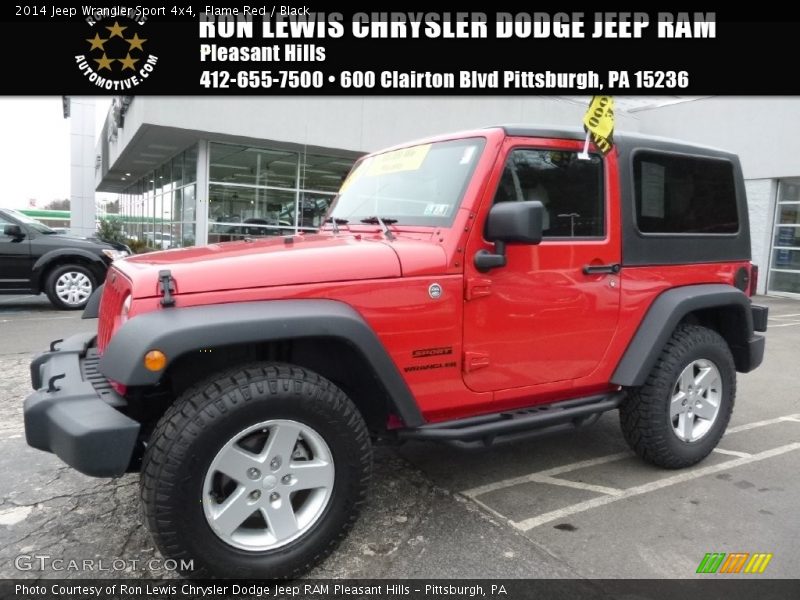 Flame Red / Black 2014 Jeep Wrangler Sport 4x4