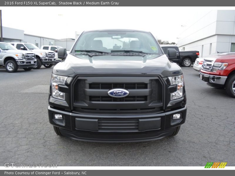 Shadow Black / Medium Earth Gray 2016 Ford F150 XL SuperCab
