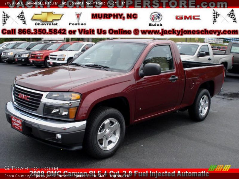 Sonoma Red Metallic / Light Tan 2009 GMC Canyon SLE Regular Cab