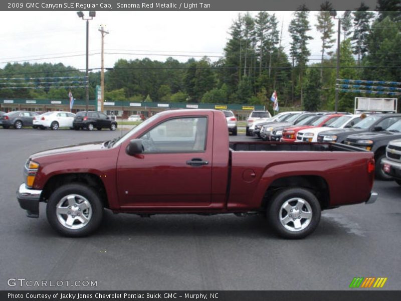 Sonoma Red Metallic / Light Tan 2009 GMC Canyon SLE Regular Cab