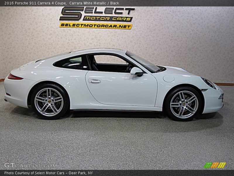 Carrara White Metallic / Black 2016 Porsche 911 Carrera 4 Coupe