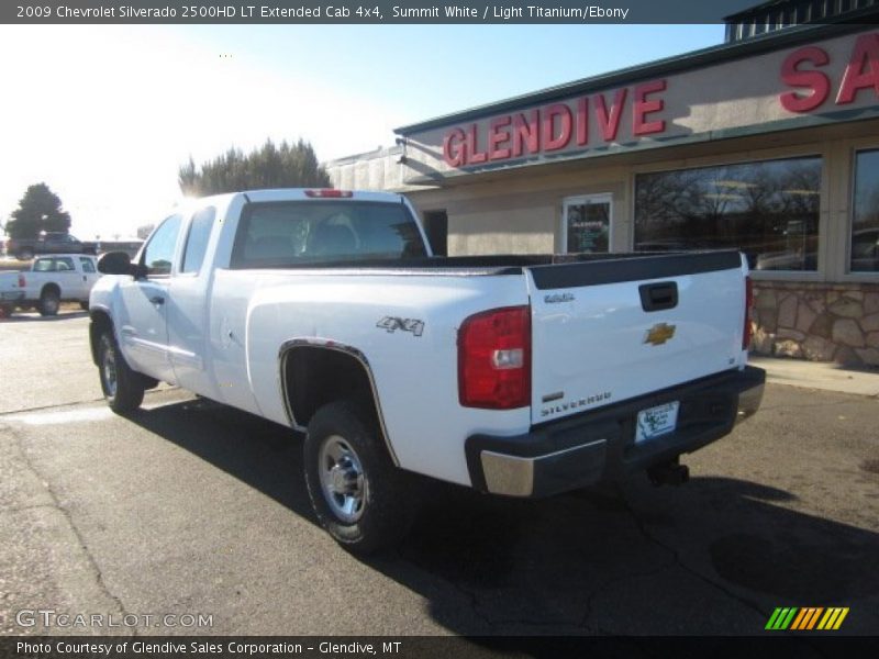 Summit White / Light Titanium/Ebony 2009 Chevrolet Silverado 2500HD LT Extended Cab 4x4