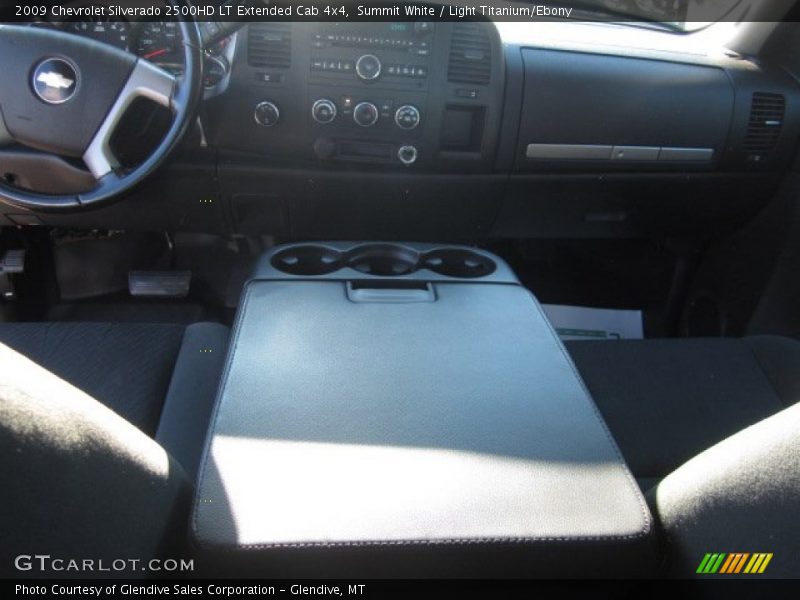 Summit White / Light Titanium/Ebony 2009 Chevrolet Silverado 2500HD LT Extended Cab 4x4
