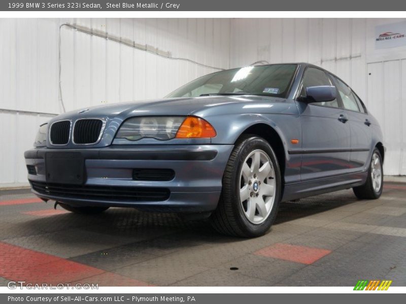 Steel Blue Metallic / Grey 1999 BMW 3 Series 323i Sedan