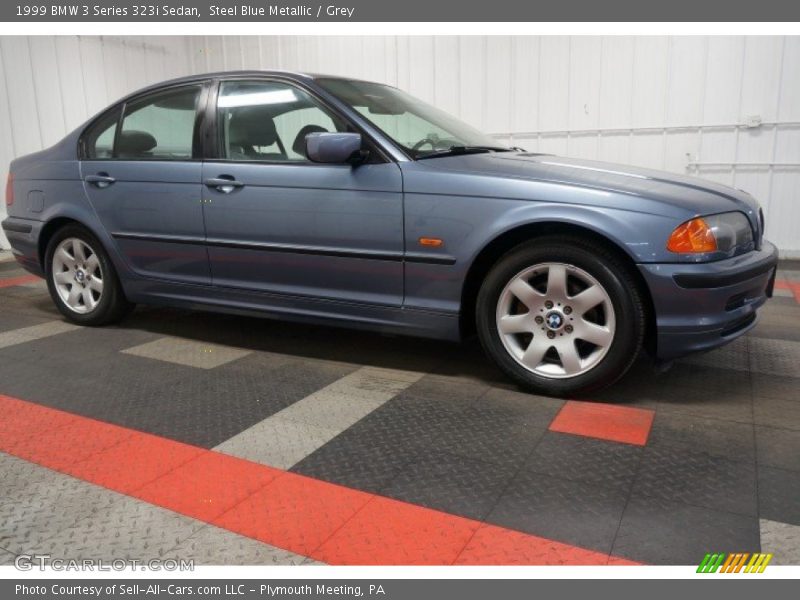 Steel Blue Metallic / Grey 1999 BMW 3 Series 323i Sedan