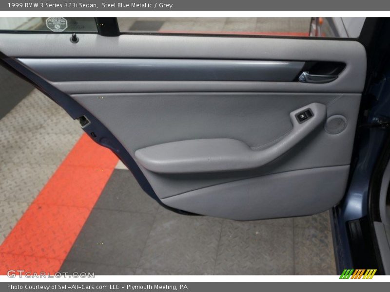 Steel Blue Metallic / Grey 1999 BMW 3 Series 323i Sedan