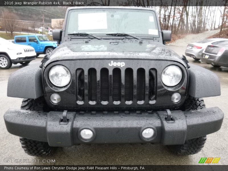 Black / Black 2016 Jeep Wrangler Rubicon 4x4