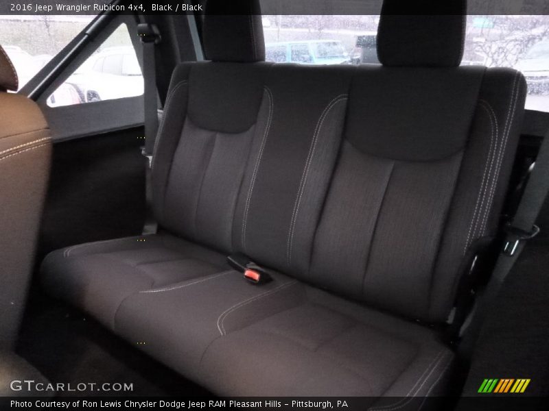 Rear Seat of 2016 Wrangler Rubicon 4x4
